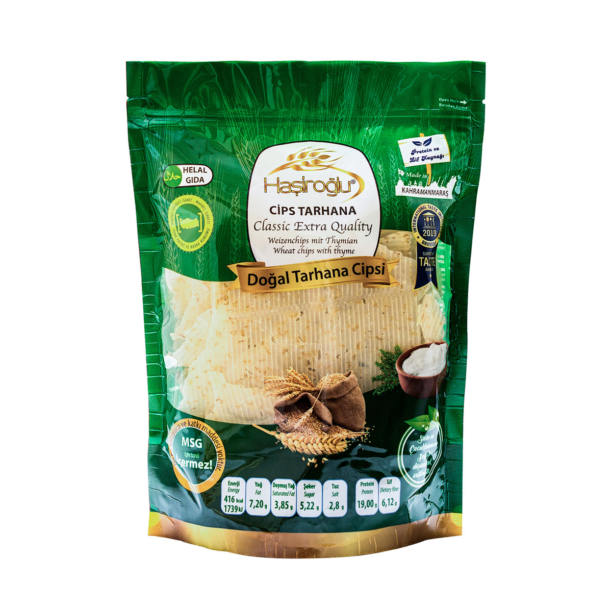 Hasiroglu Wheat Chips with Yoghurt and Thyme 450g (Tarhana Cipsi)