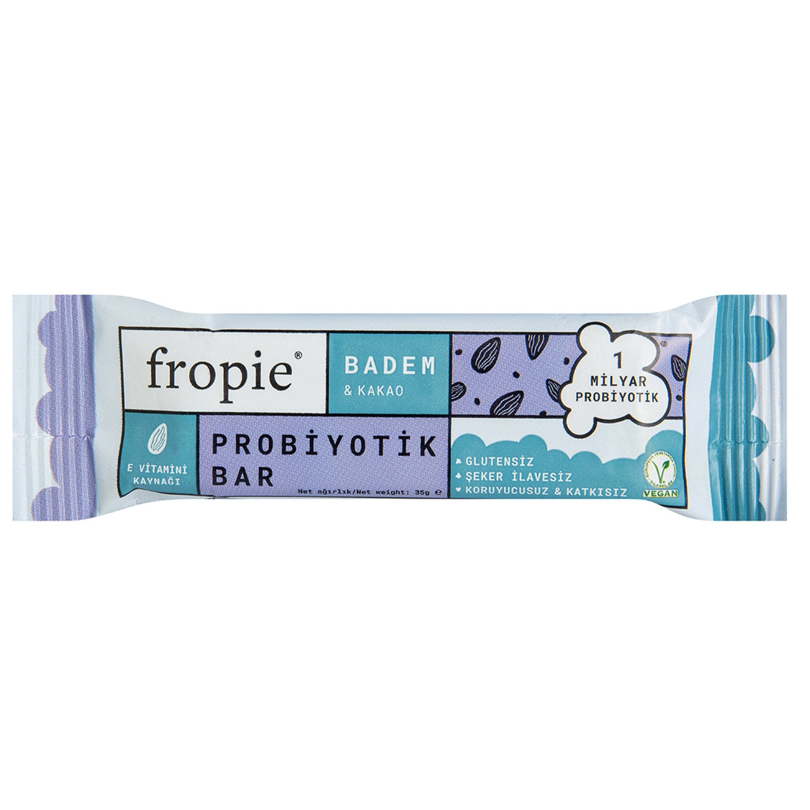 Fropie Probiotic Bar with Cocoa & Almond 35g