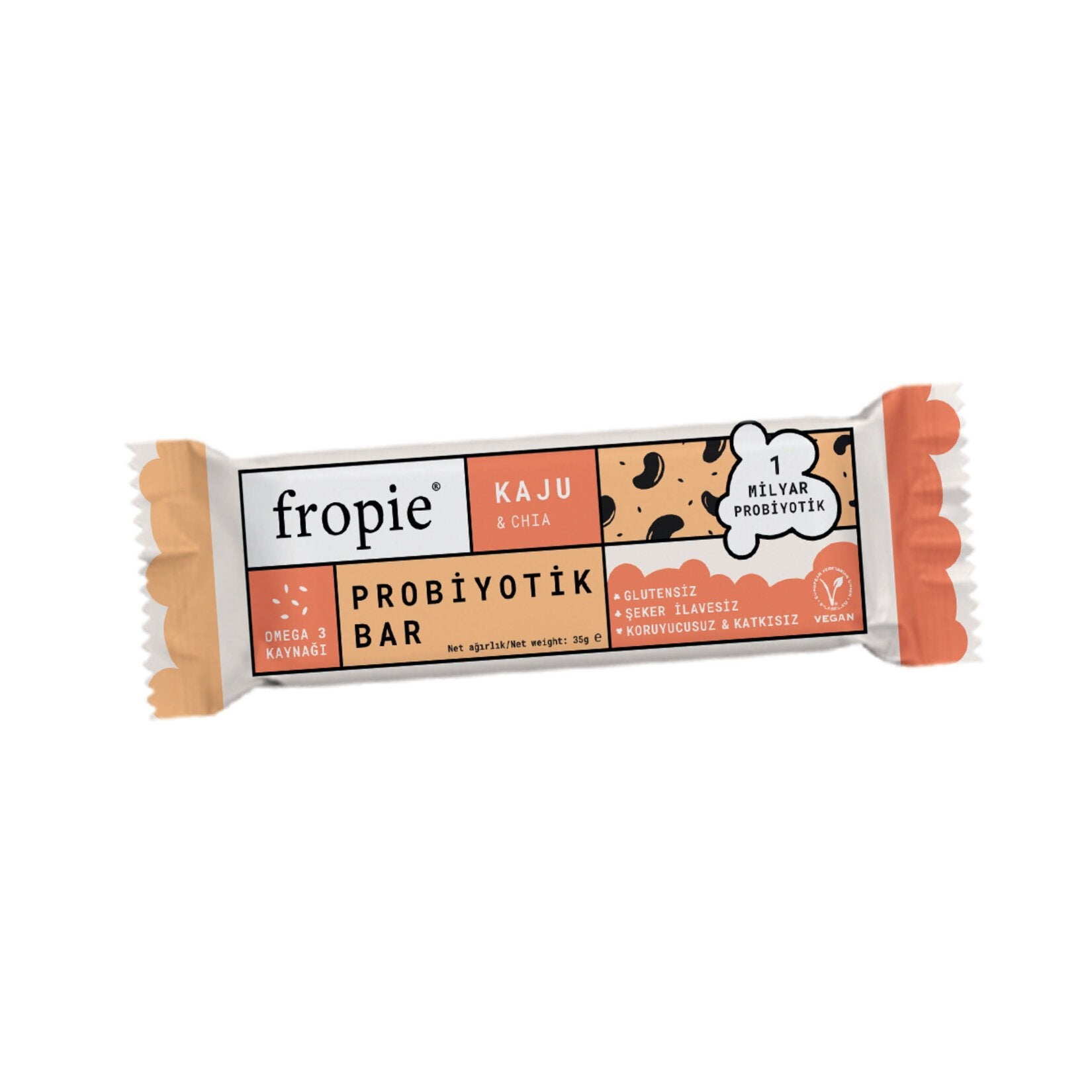 Fropie Probiotic Bar Cashew & Chia 35g
