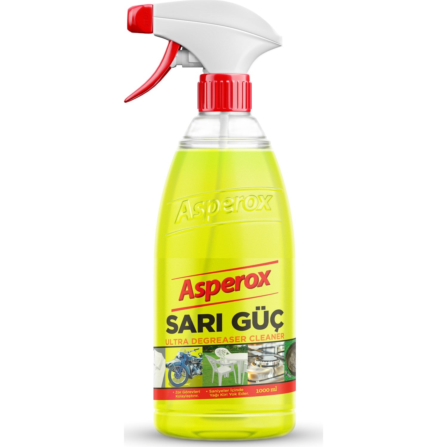 Asperox Yellow Power - Ultra Oil Remover 1L - Asperox Sarı Güç