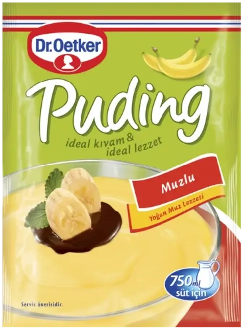 Dr. Oetker Banana Pudding – 120g - Dr. Oetker Muzlu Pudding