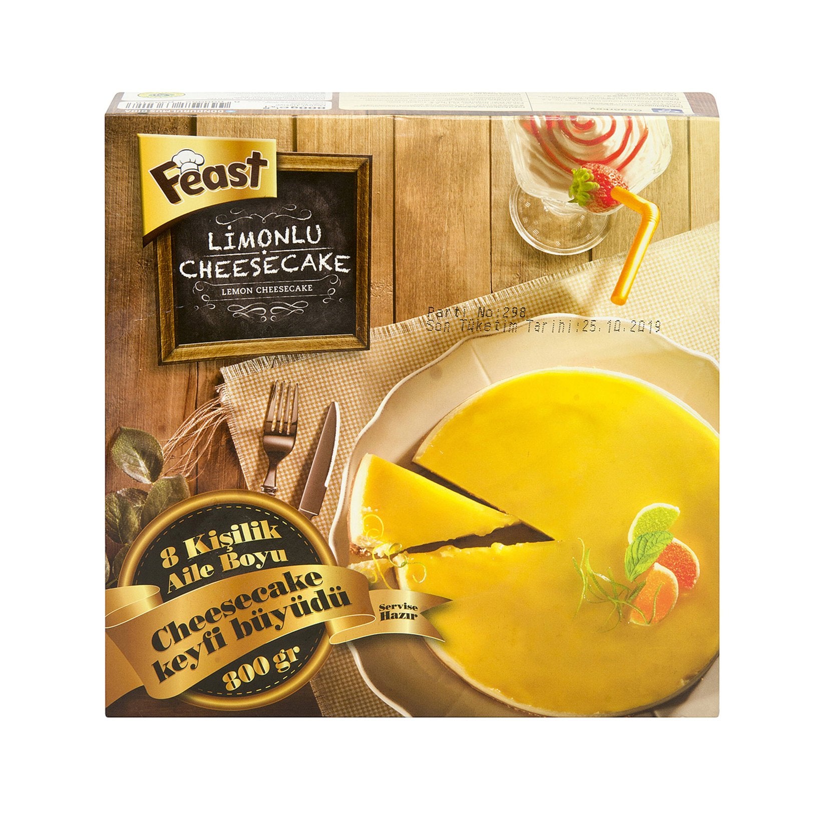 Feast Frozen Lemon Cheesecake 800g