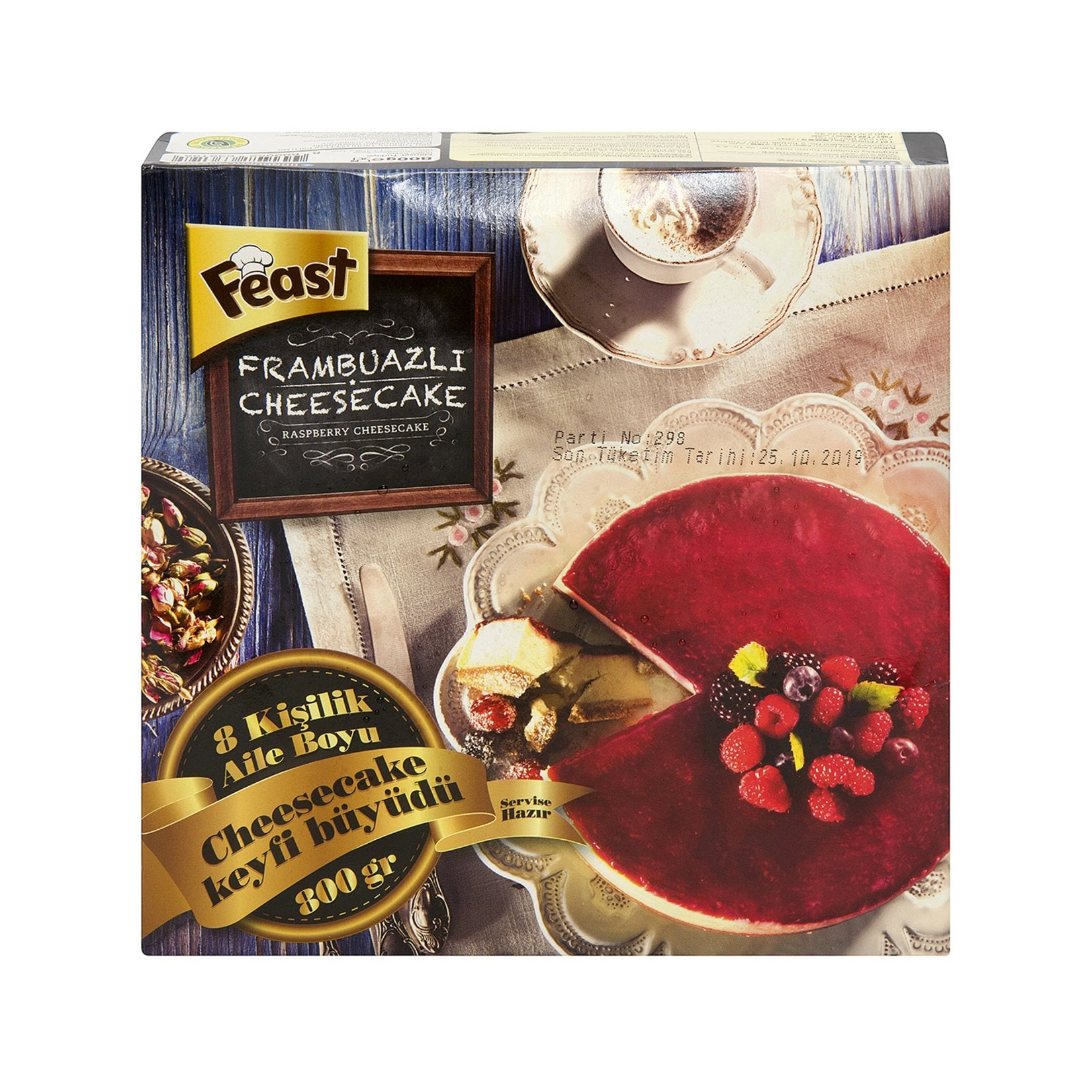 Feast Frozen Raspberry Cheesecake 800g