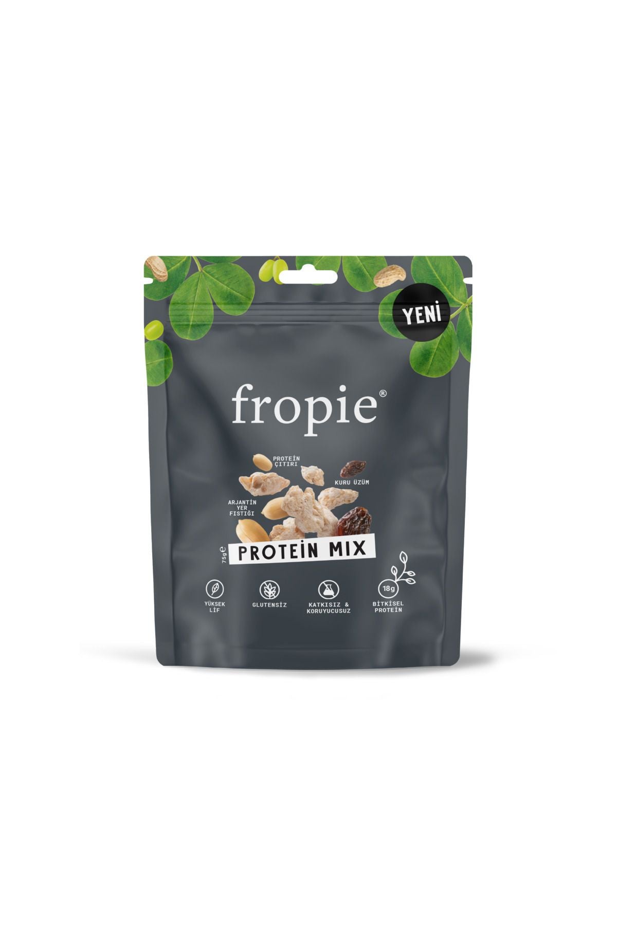 Fropie Protein Mix Nuts 75g Dried Grapes - Peanut - Protein Crunches