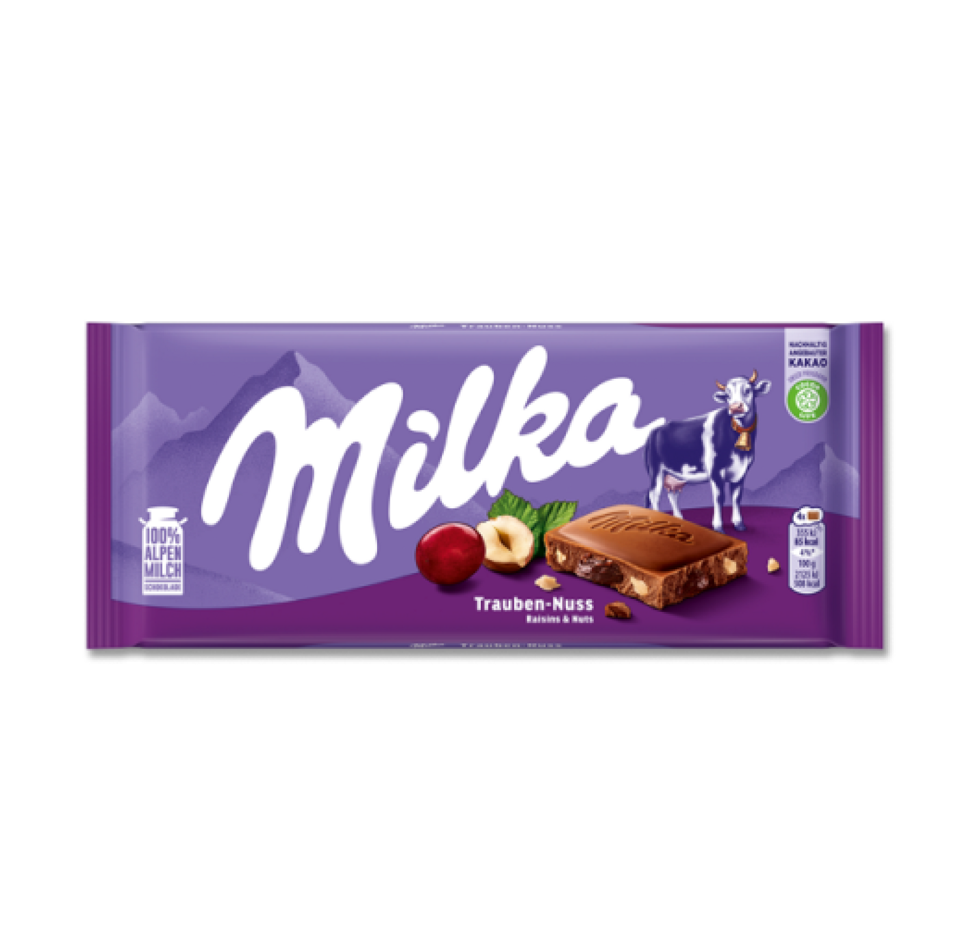 Milka Raisin & Nut Chocolate 100g