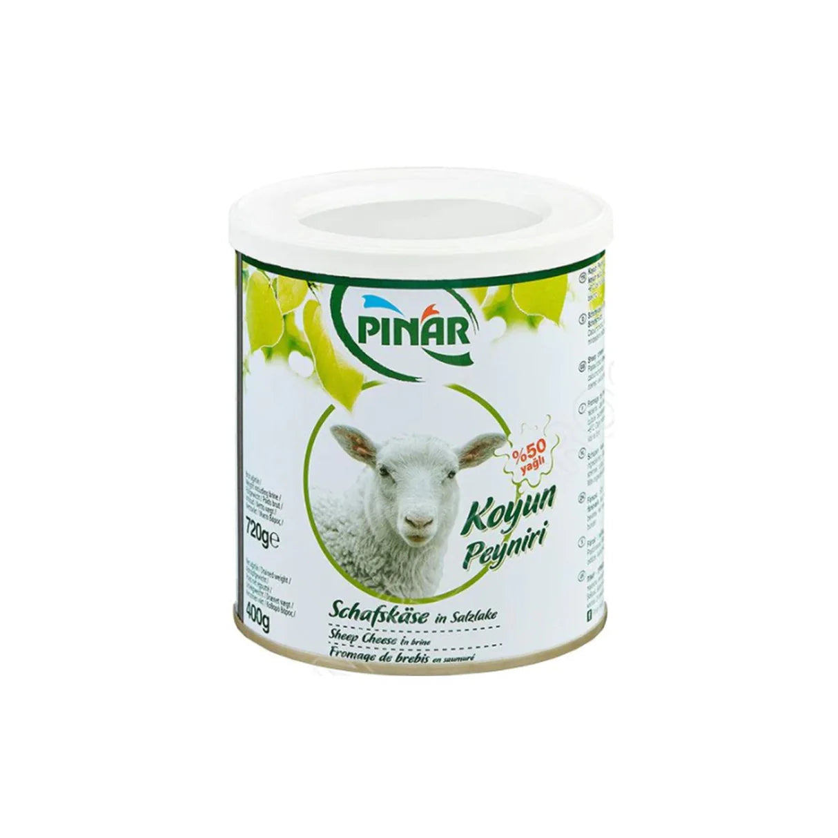 Pinar Sheep Cheese 400g in Tin - Pinar Koyun Peyniri 400g