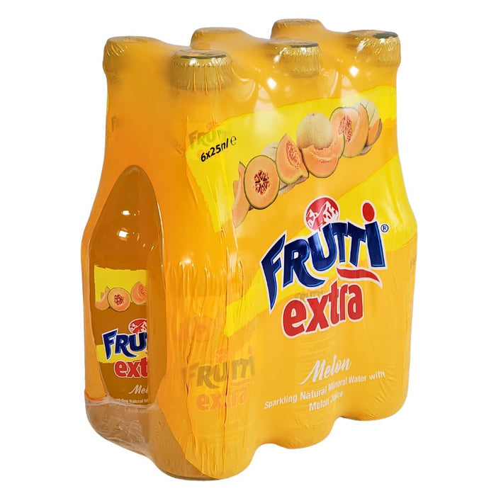 Uludağ Frutti Extra Melon Sparkling Natural Mineral Water – 200ml (Pack of 6)