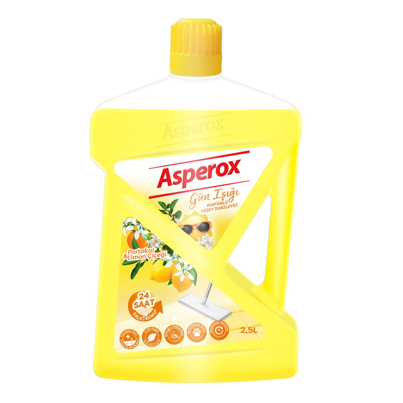 Asperox Surface Cleaner Orange & Lemon 2500ml - Asperox Portakal ve Limonlu Yüzey Temizleyici