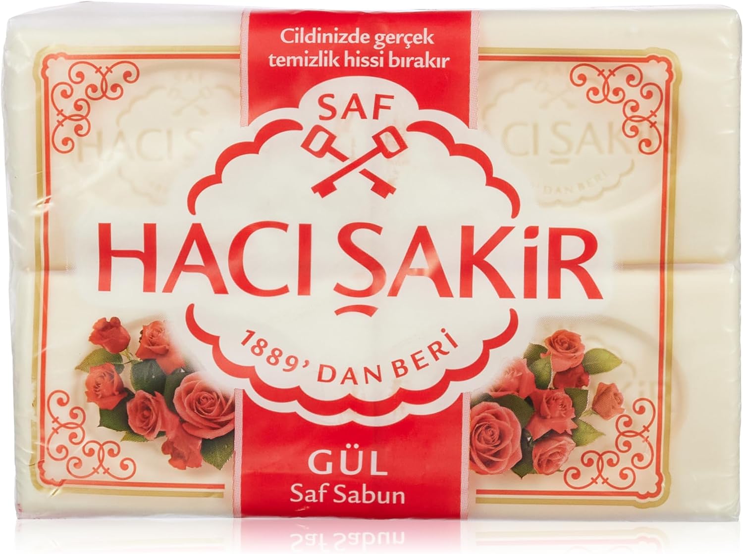 Hacı Şakir Rose Soap 4x150g