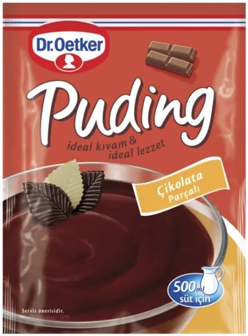 Dr. Oetker Chocolate Chip Pudding – 115g - Dr. Oetker Çikolata Parçalı Pudding