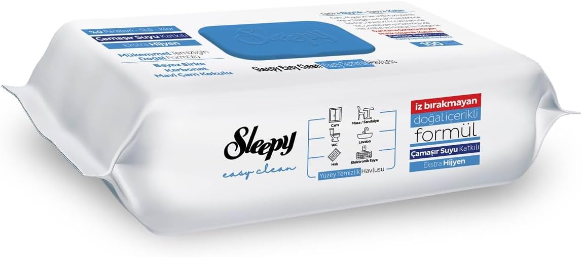 Sleepy Easy Clean Bleach Added Surface Cleaning Towel 100 Sheets