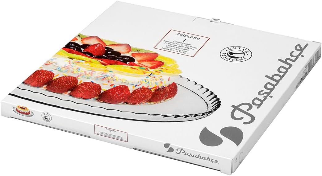 Paşabahçe Patisserie Glass Serving Plate 32cm