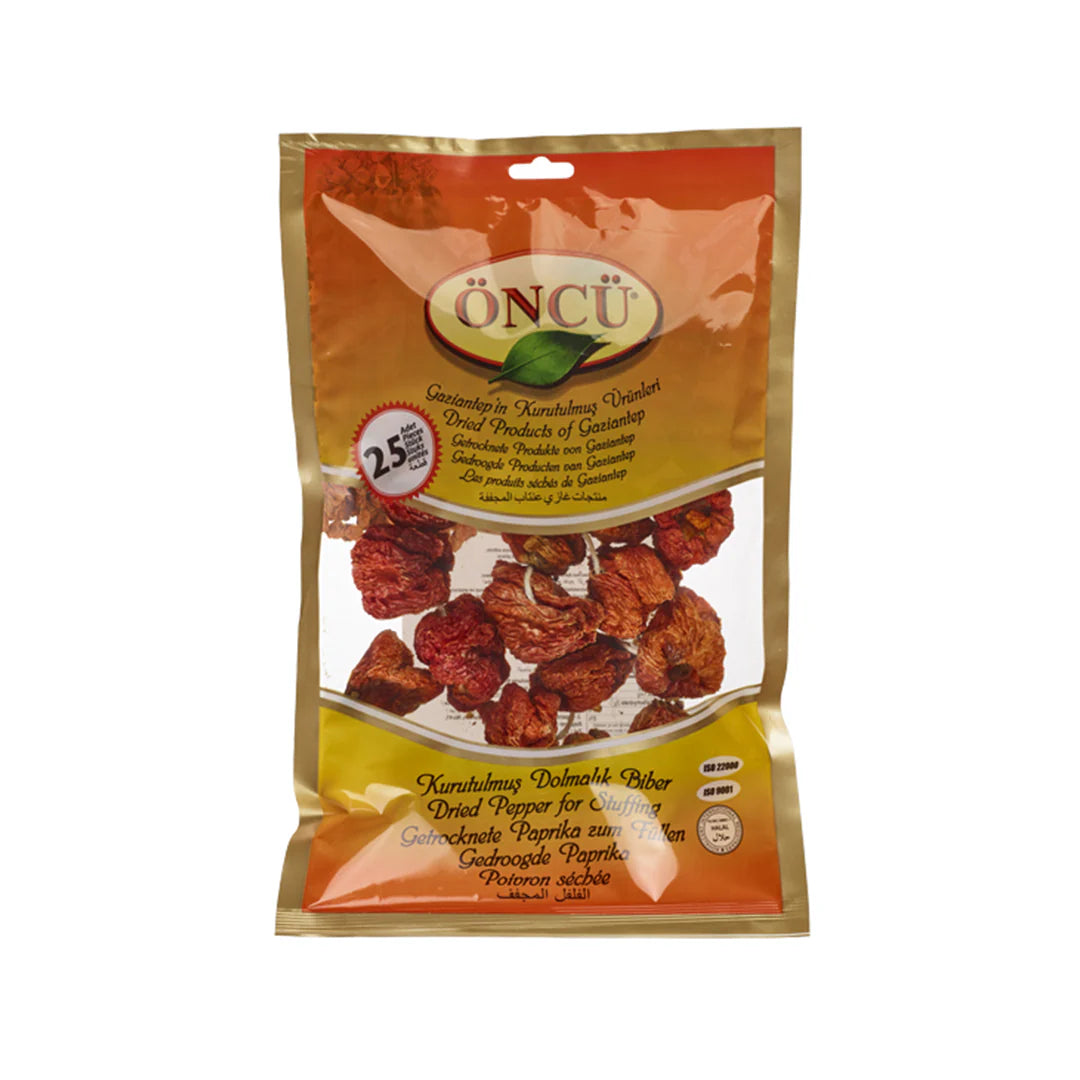 Oncu Dried Peppers 25pcs - Oncu Dolmalık Kuru Biber