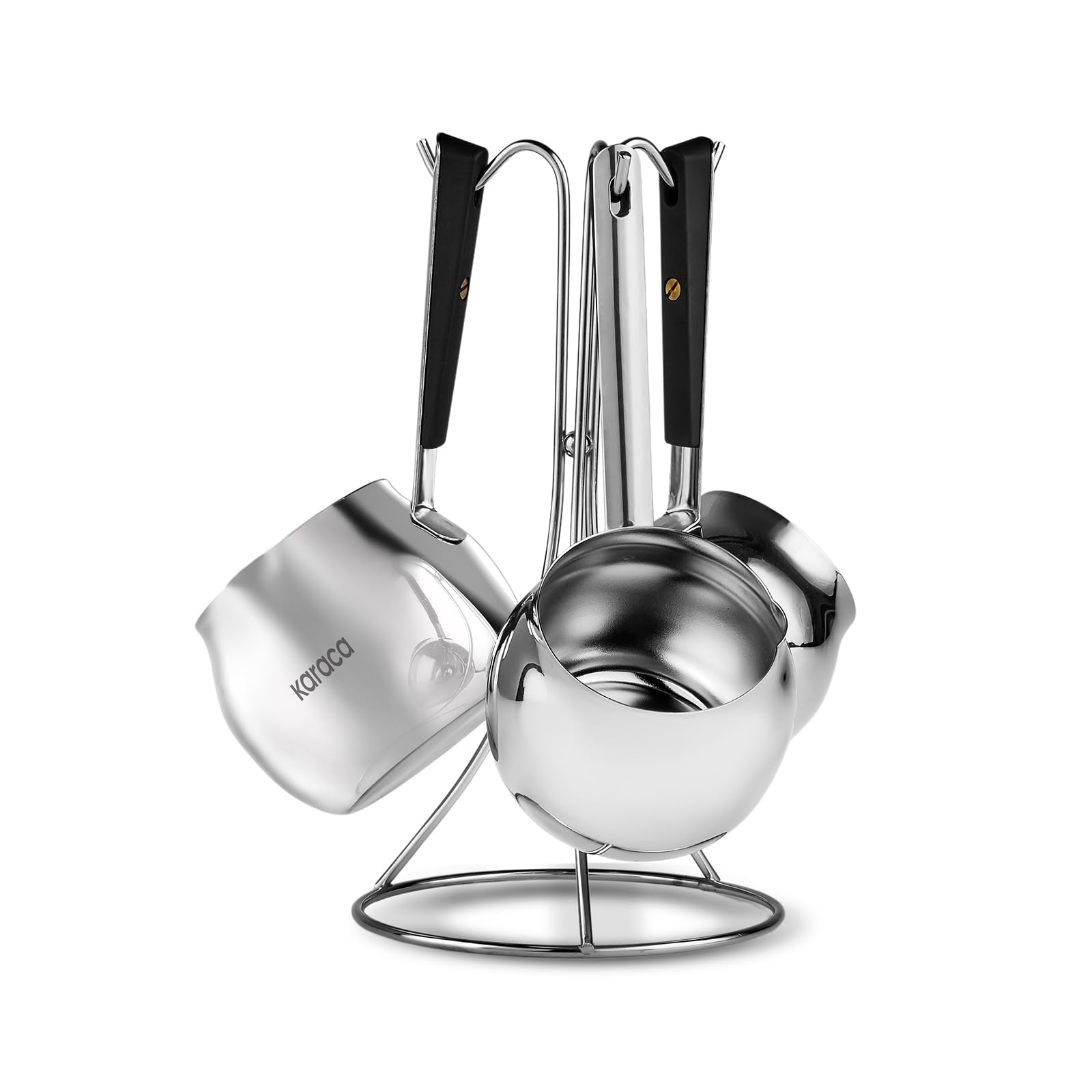 Karaca Revna Turkish Coffee Pot Cezve Set of 3