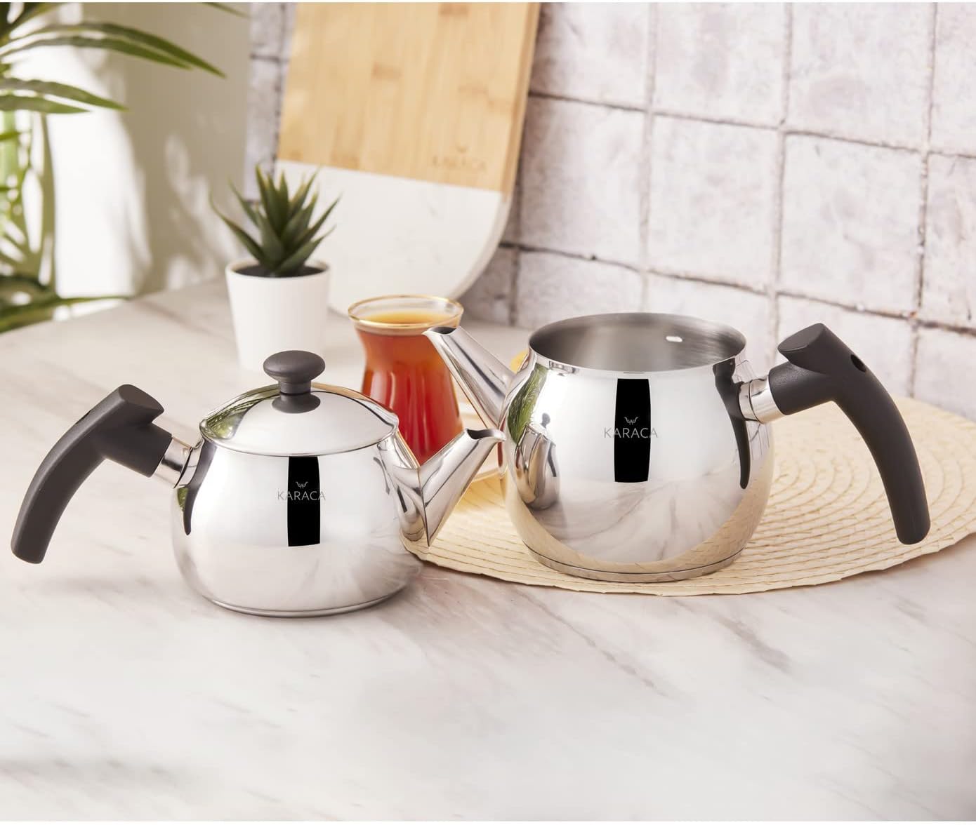 Karaca Adelya Mini Black Teapot Black