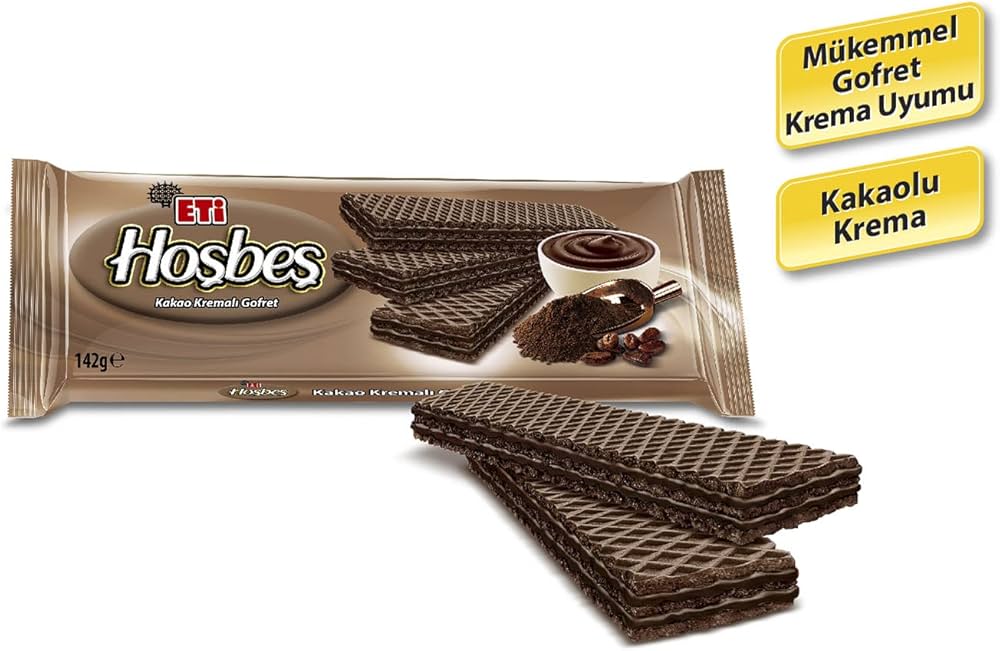 Eti Hosbes Cocoa Wafer 142g - Eti Hosbes Kakaolu Gofret