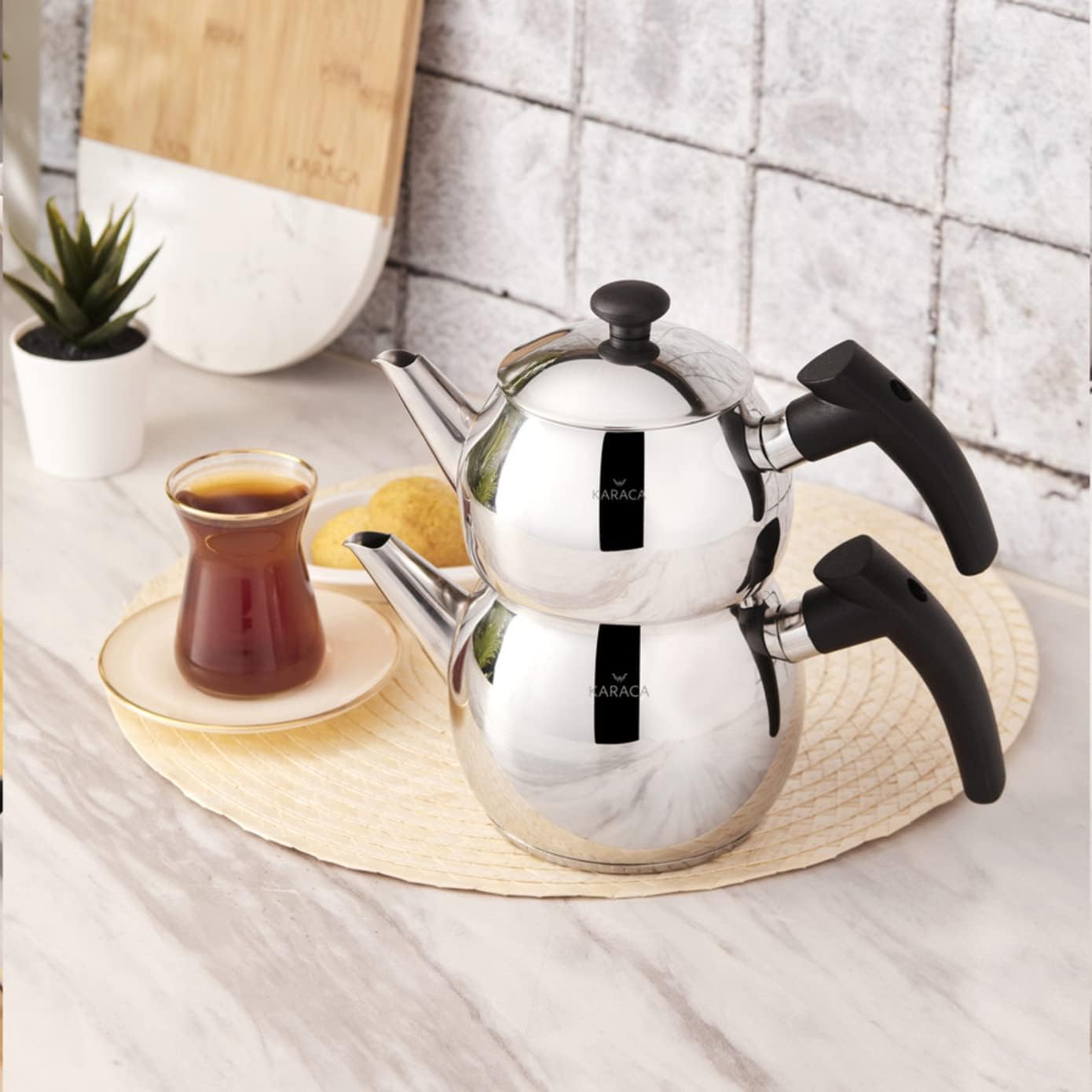 Karaca Adelya Mini Black Teapot Black