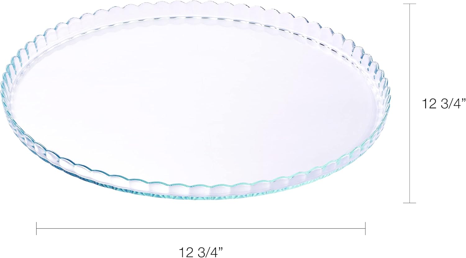 Paşabahçe Patisserie Glass Serving Plate 32cm