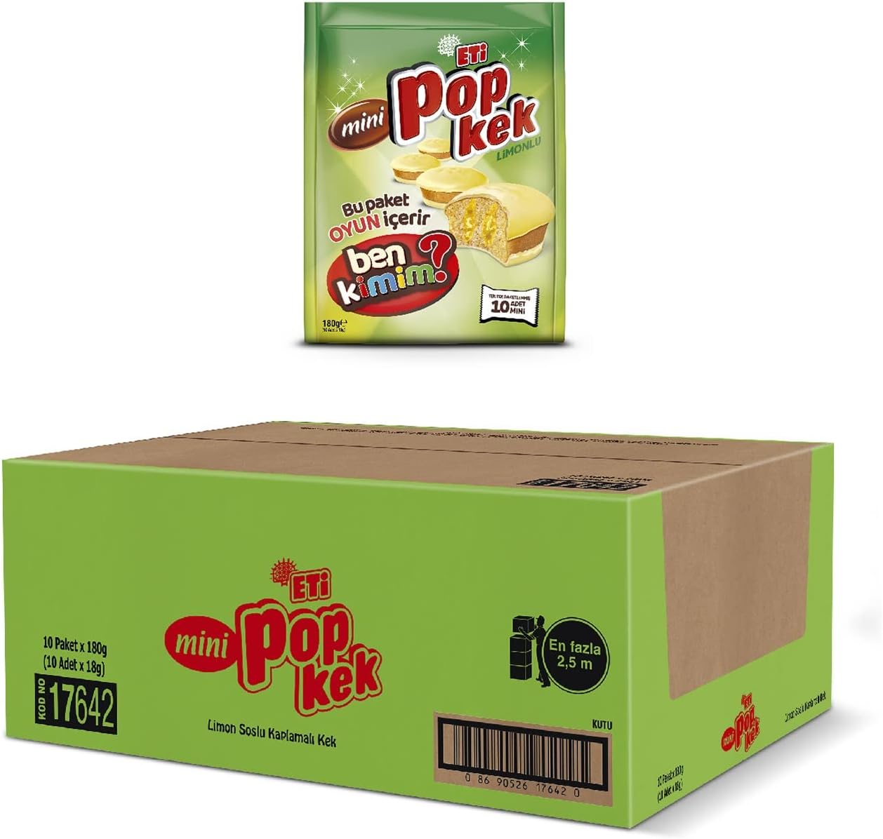 Eti Popkek Lemon Mini Bag 180g