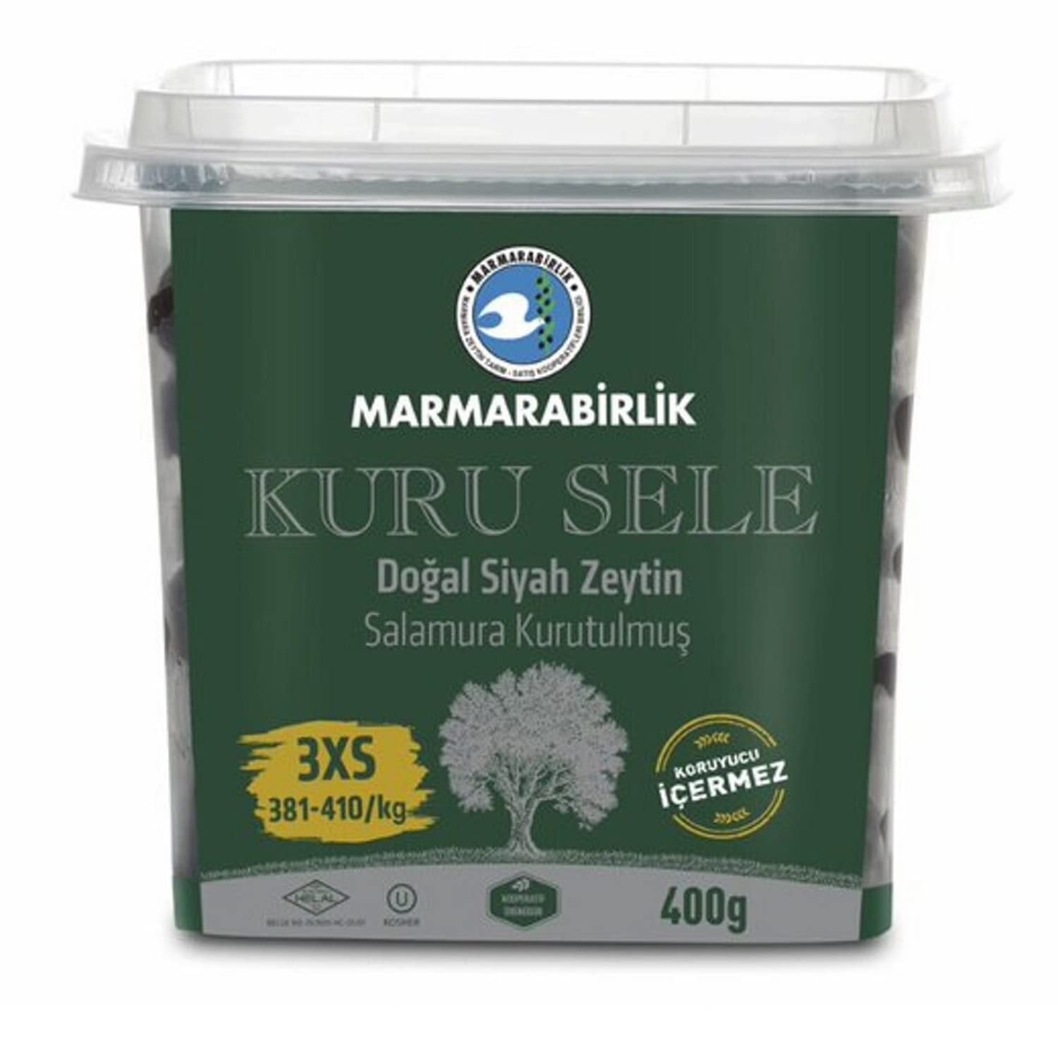 Marmarabirlik Exclusive Dried Natural Olives 3XS