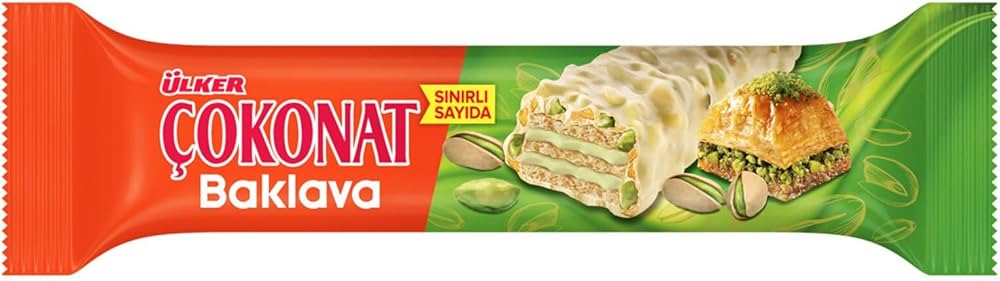 Ulker Cokonat Baklava Wafer 30g - Ülker Çokonat Baklava Tadında Gofret
