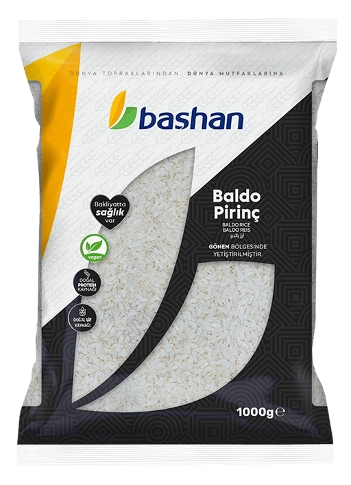 Bashan Baldo Rice Gonen 1000g - Başhan Gönen Baldo Pirinç