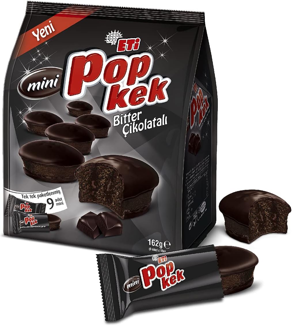 Eti Popkek Dark Chocolate Mini Bag 162g