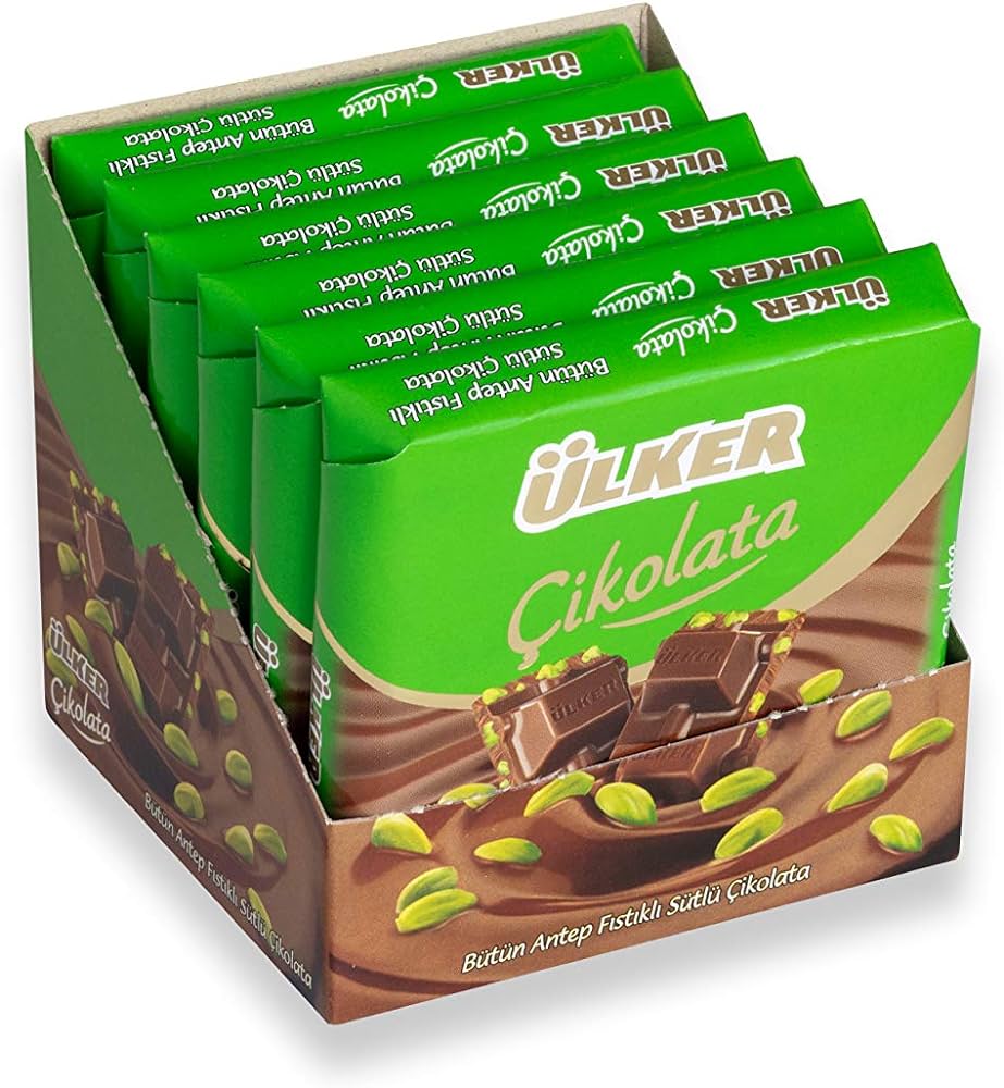 Ulker Milk Chocolate with Pistachio 70g