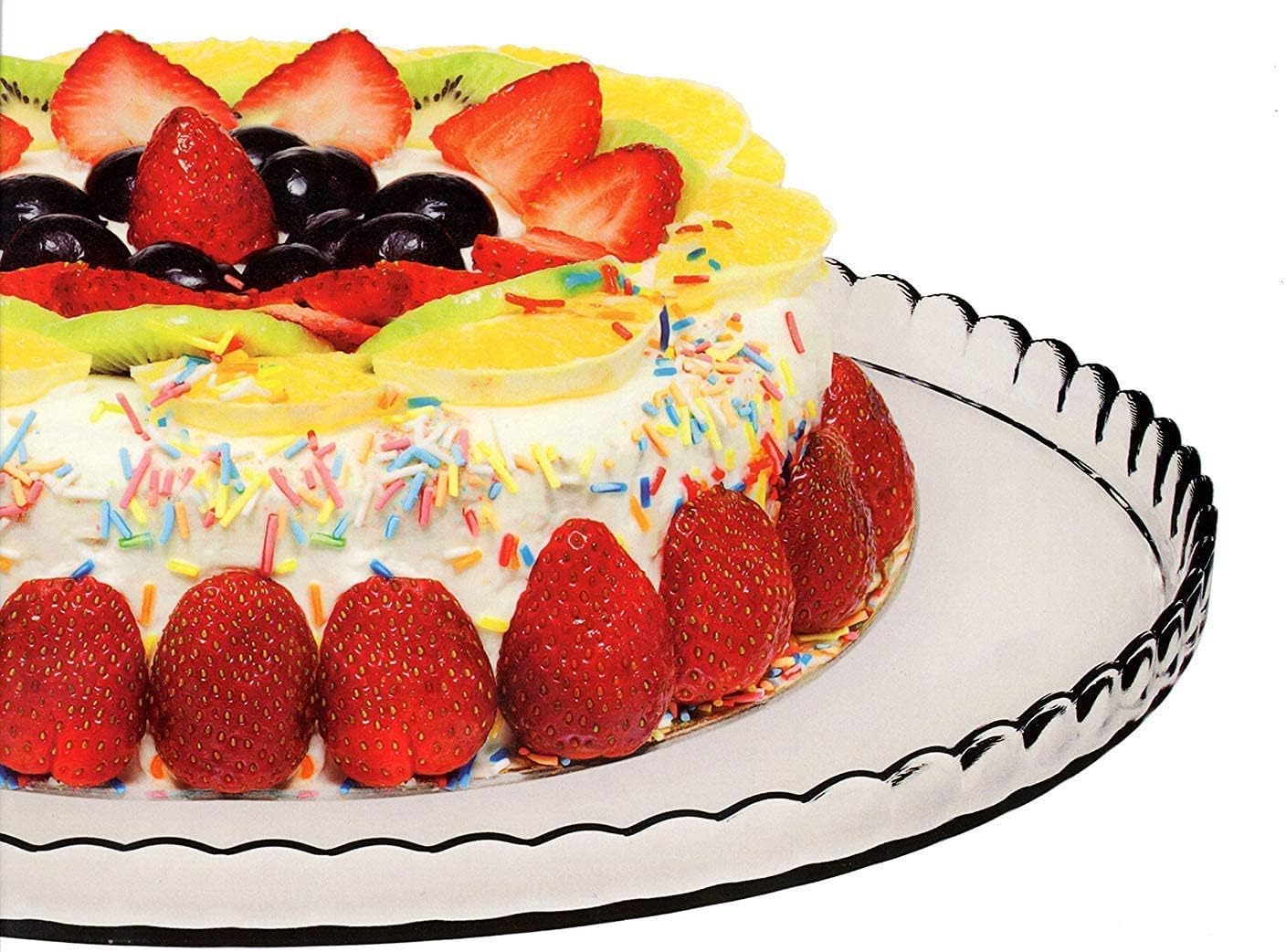 Paşabahçe Patisserie Glass Serving Plate 32cm