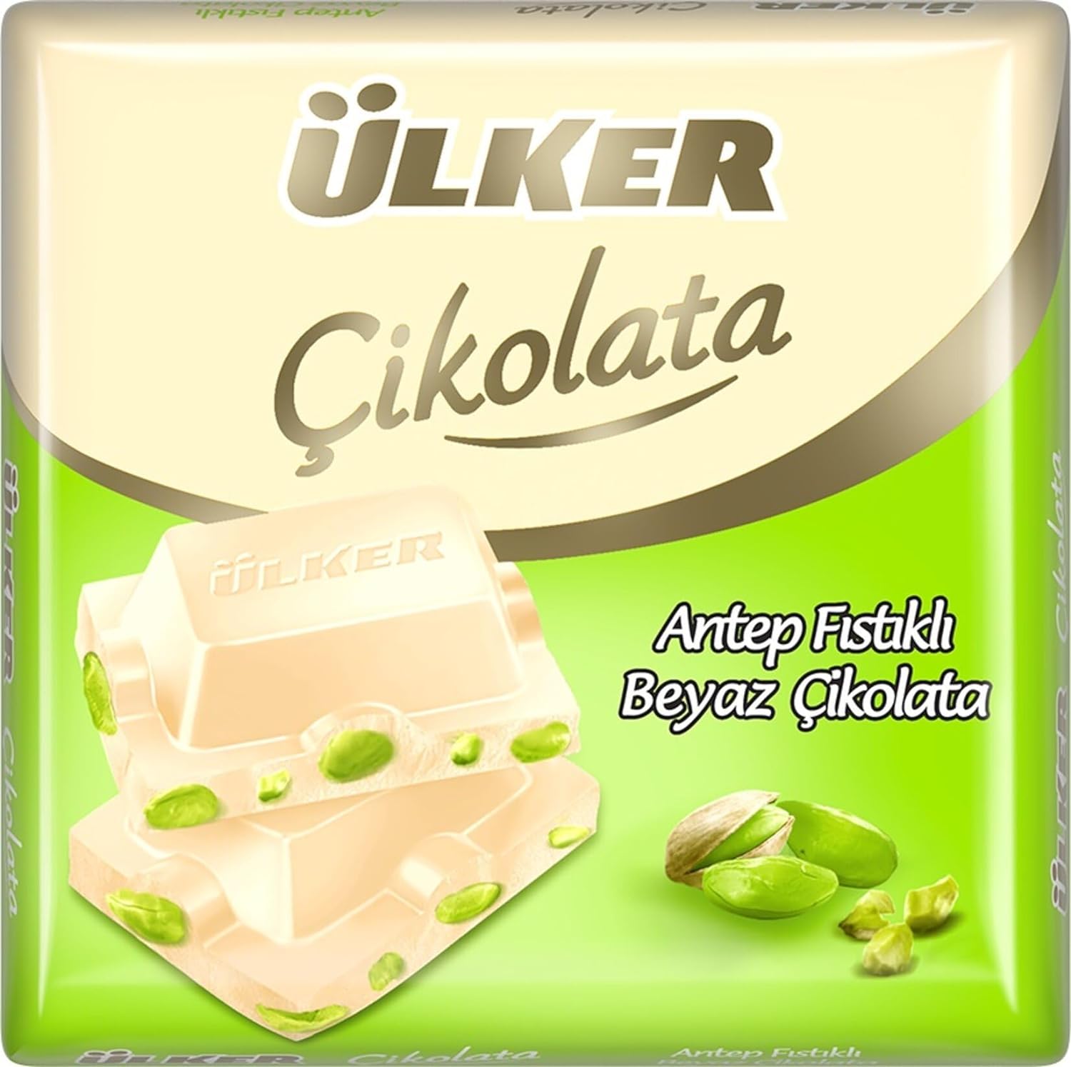 Ulker White Chocolate w/Pistachio 65g