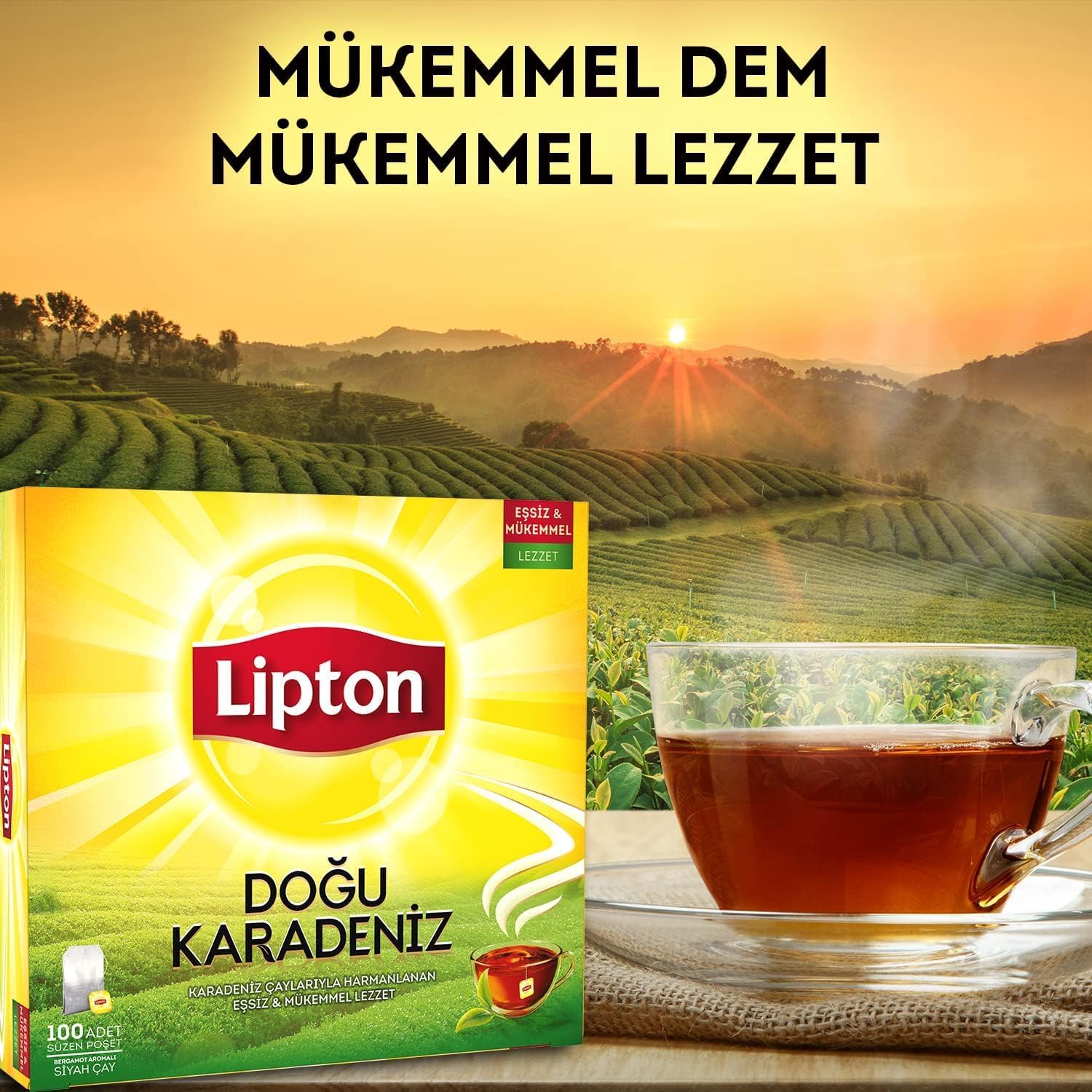 Lipton 100 Teabags Black Tea - Lipton Sallama Çay 100 Adet