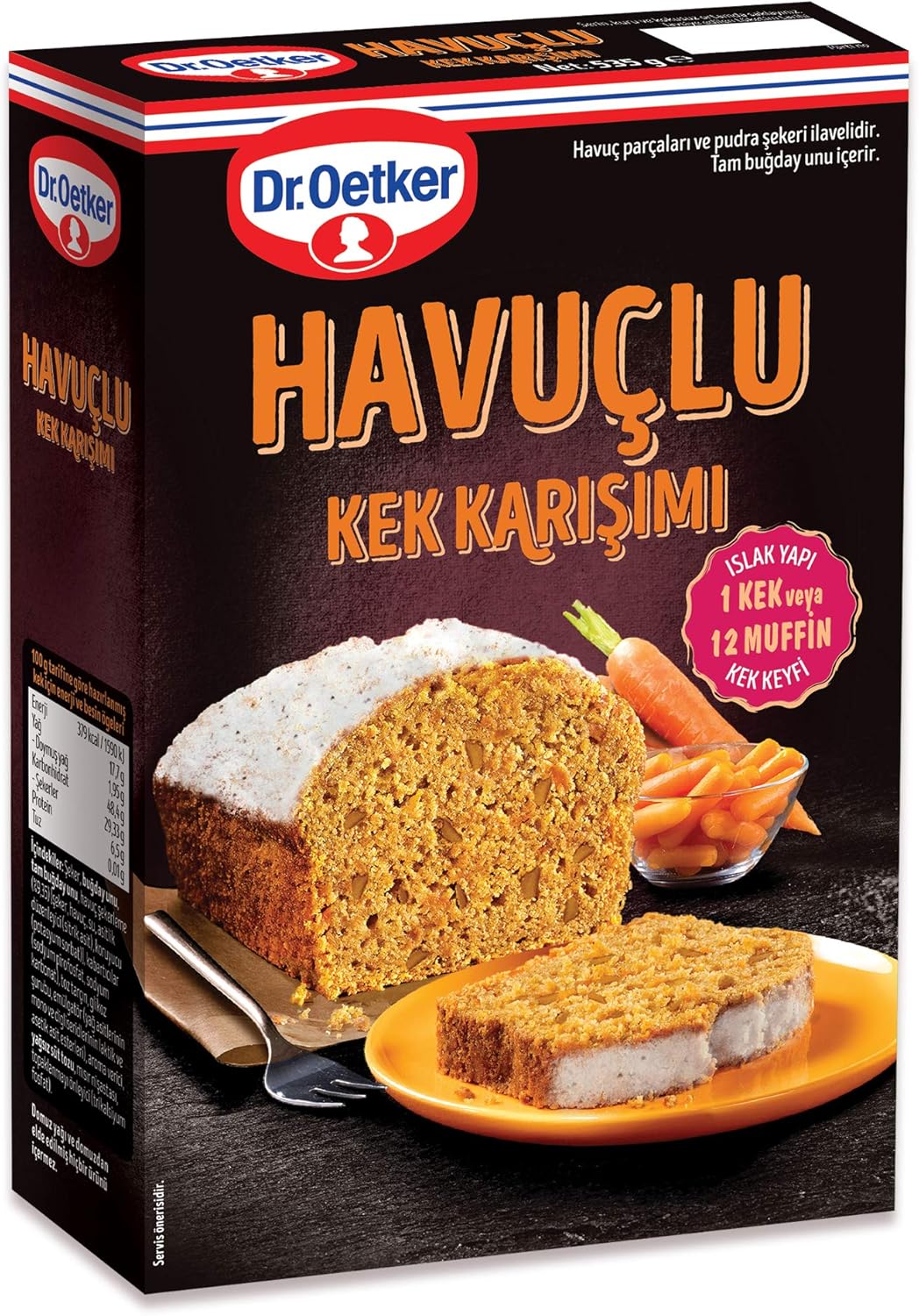 Dr. Oetker Carrot Cake Mix 496g - Dr. Oetker Havuçlu Kek Karışımı