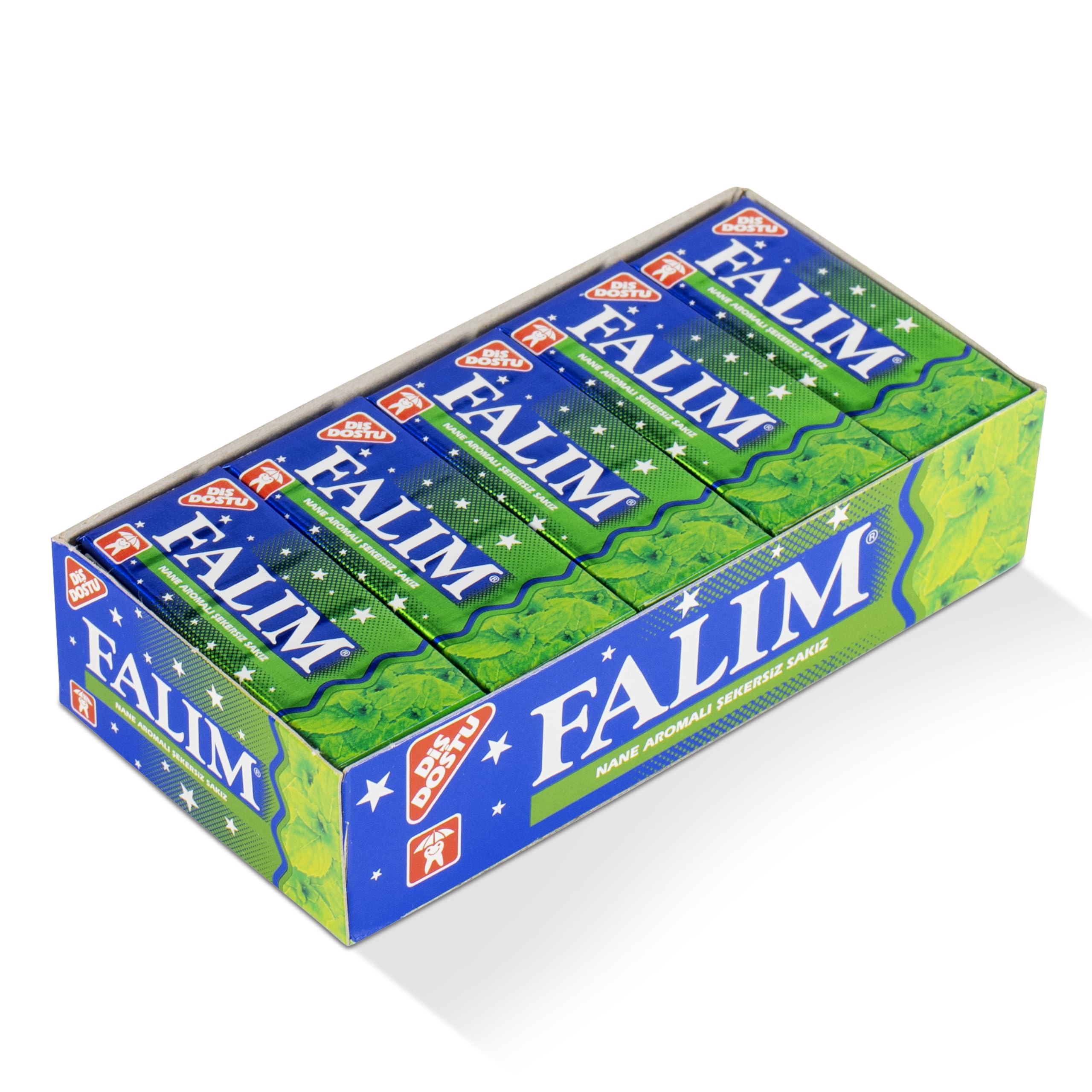FALIM Sugarless Mint Flavoured Plain Gum (5x20)