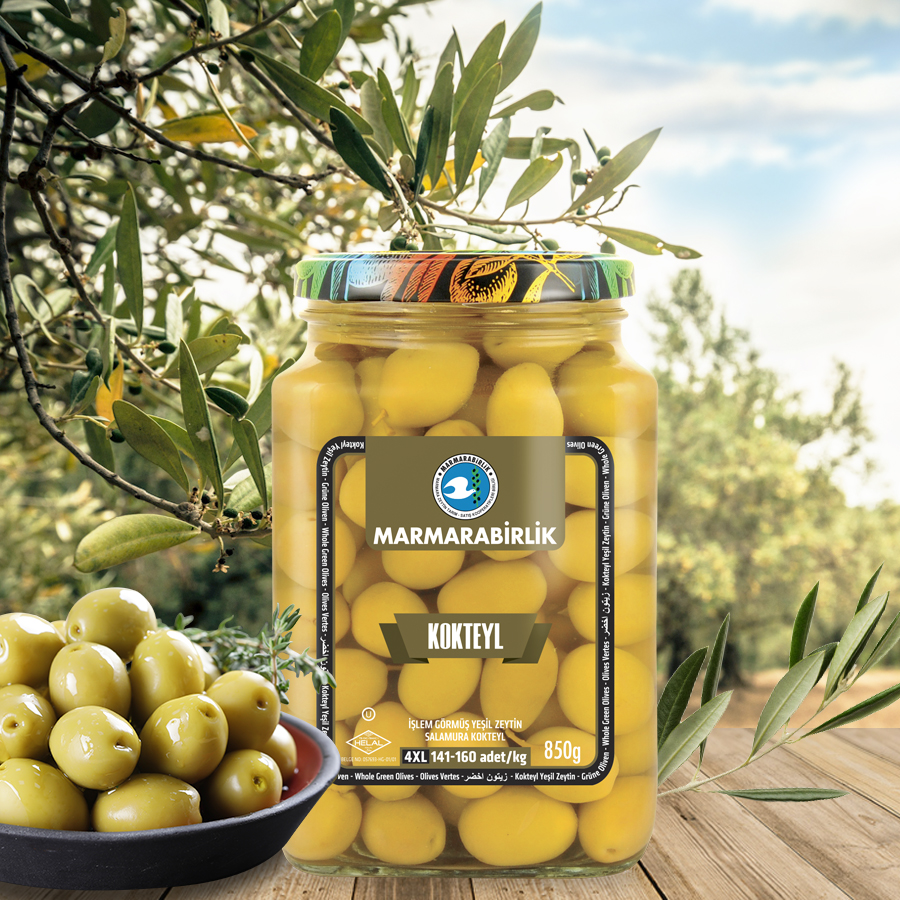 Marmarabirlik Natural Kokteyl Green Olives