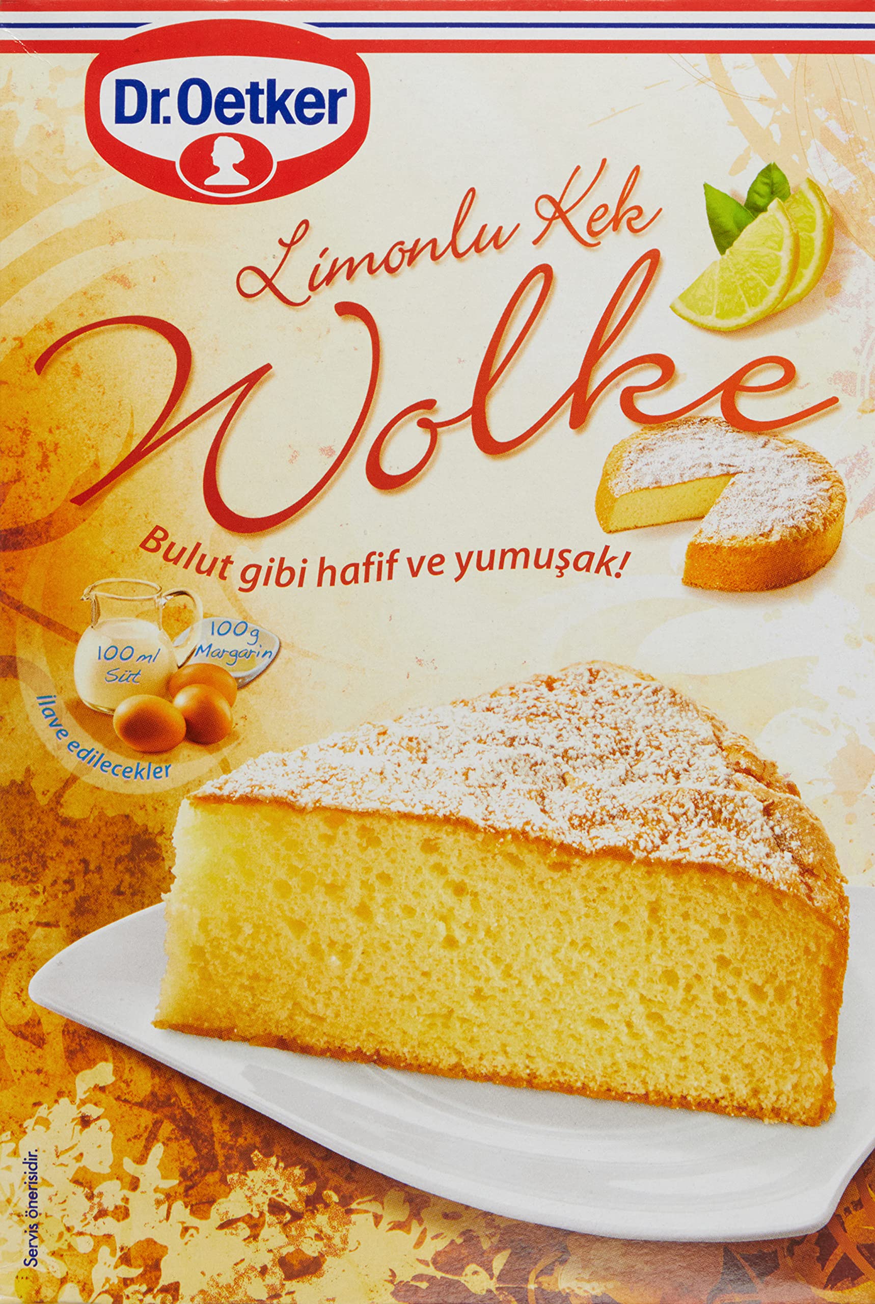 Dr. Oetker Wolke Lemon Cake Mix 430g - Dr. Oetker Limonlu Wolke Kek Karışımı