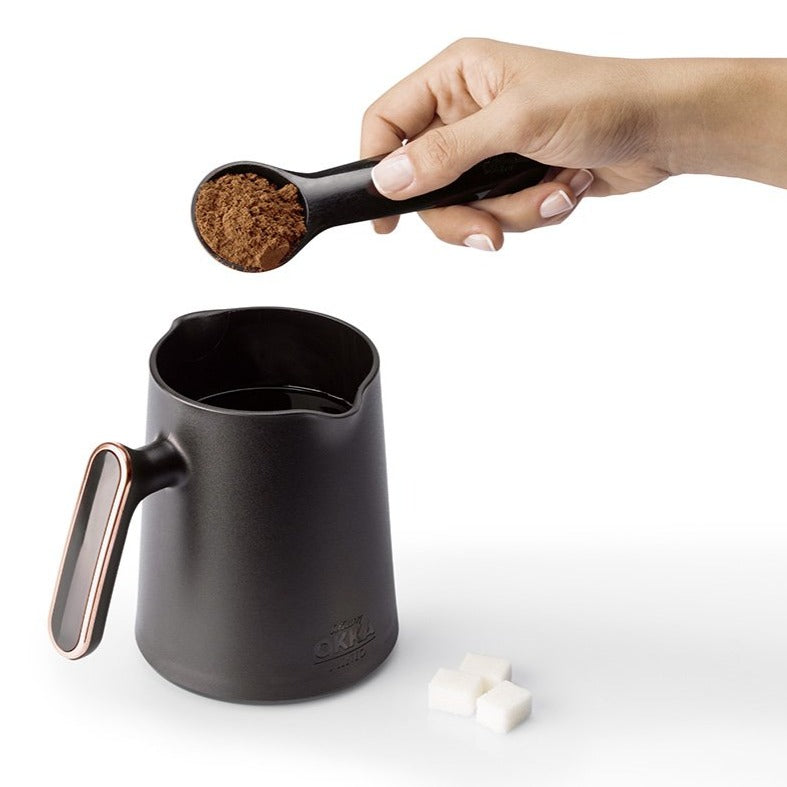 Arzum Okka Minio Automatic Turkish Coffee Maker, Black/Gold - Okka Minio Türk Kahvesi Makinesi