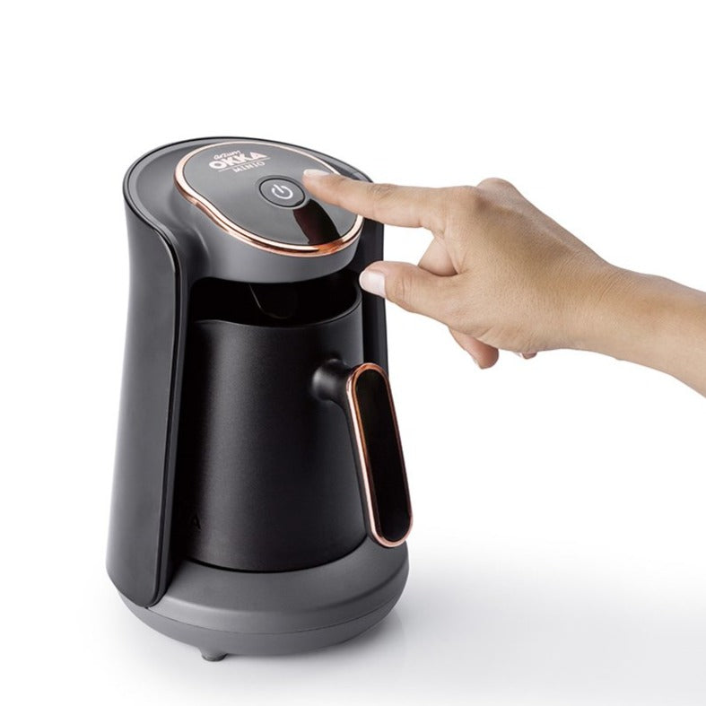 Arzum Okka Minio Automatic Turkish Coffee Maker, Black/Gold - Okka Minio Türk Kahvesi Makinesi