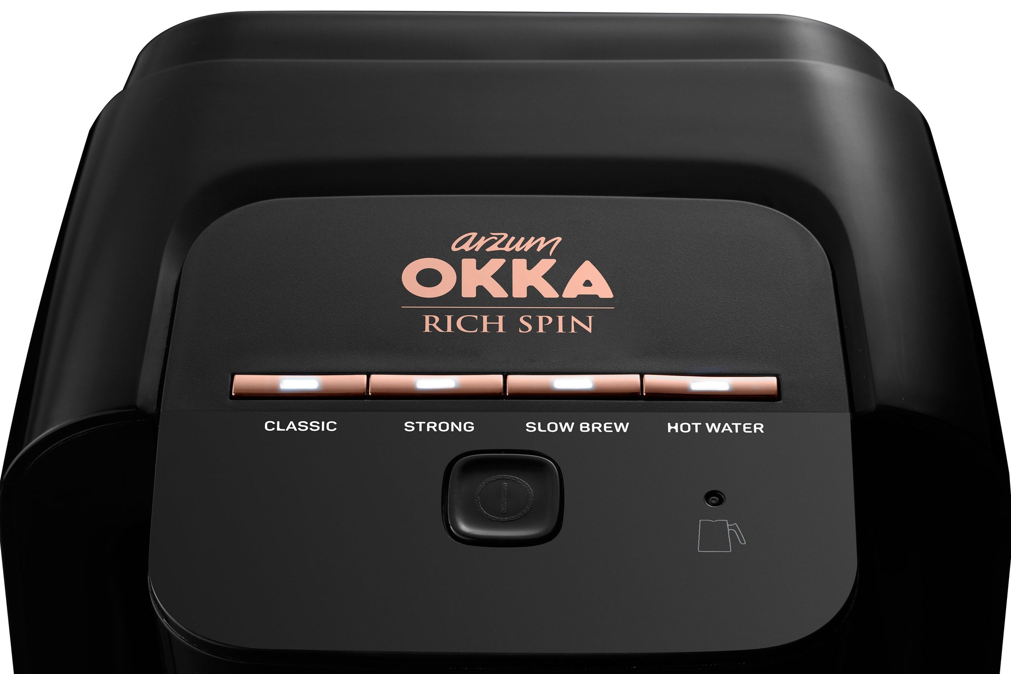 Arzum Okka Rich Automatic Turkish Coffee and Hot Beverage Maker, Velvetiser, 120V, Black/Chrome