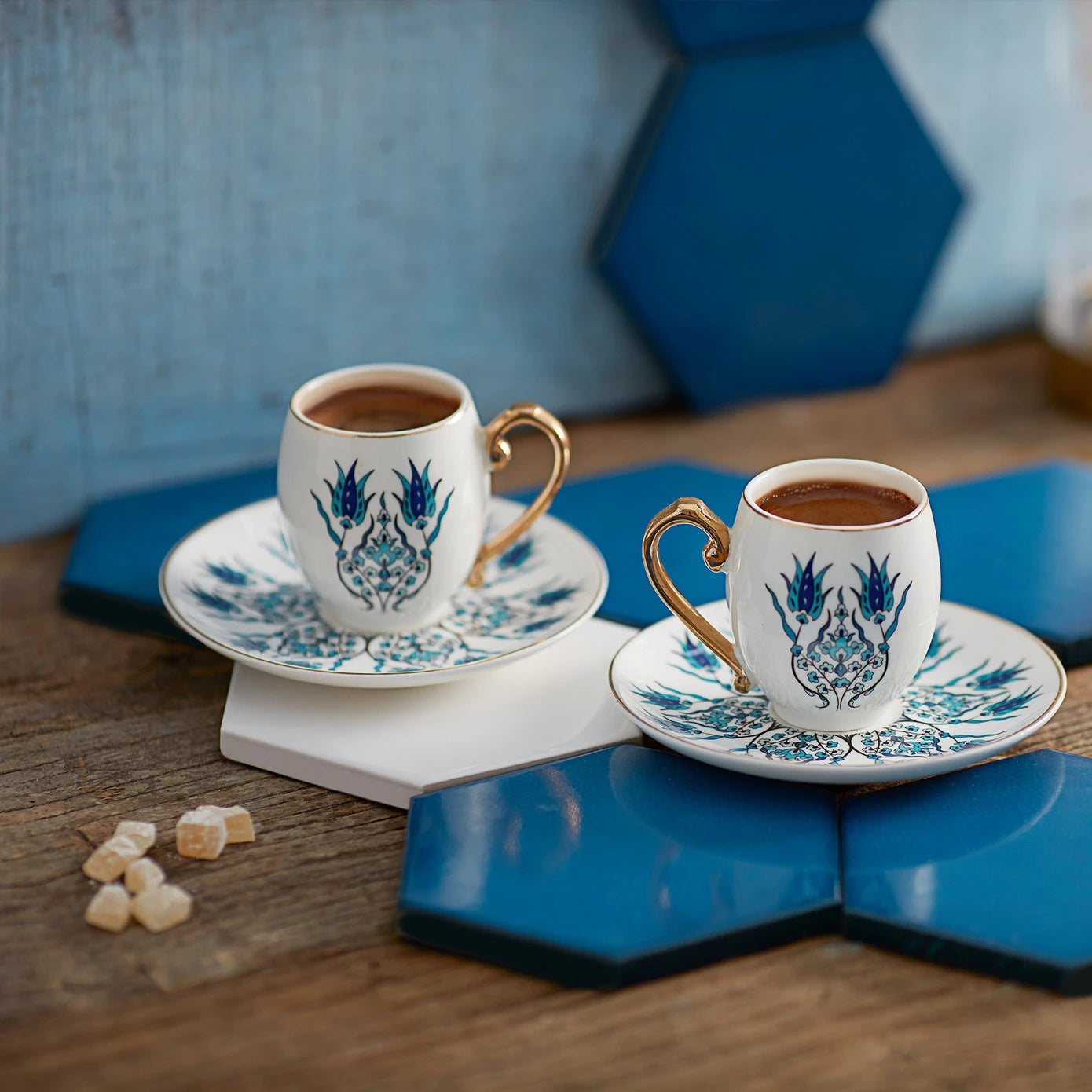 Karaca İznik Espresso & Turkish Coffee Cup Sets of 2