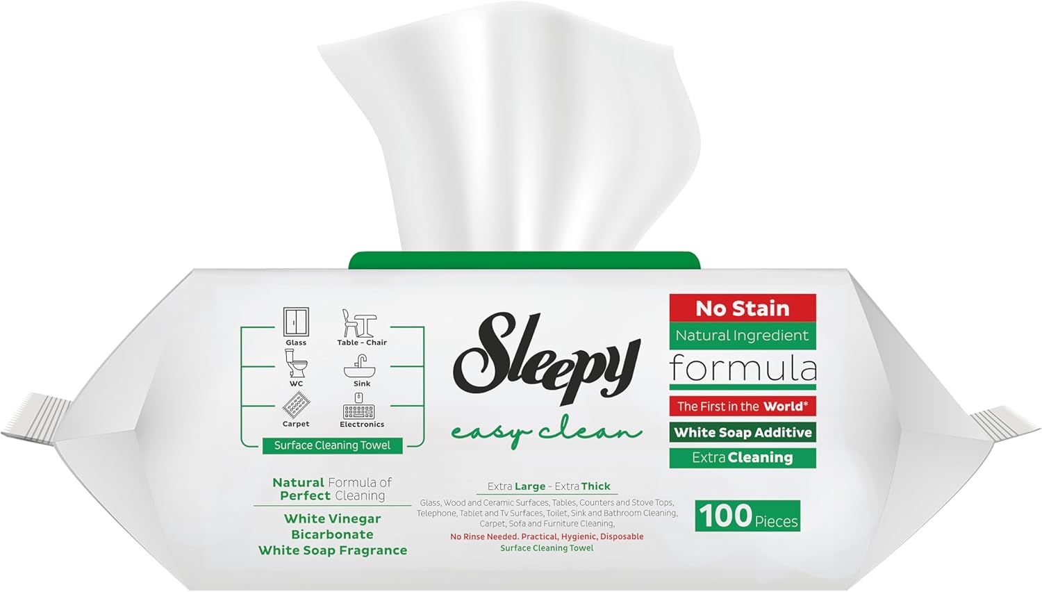 Sleepy Easy Clean Surface Cleaning Towel 100pcs