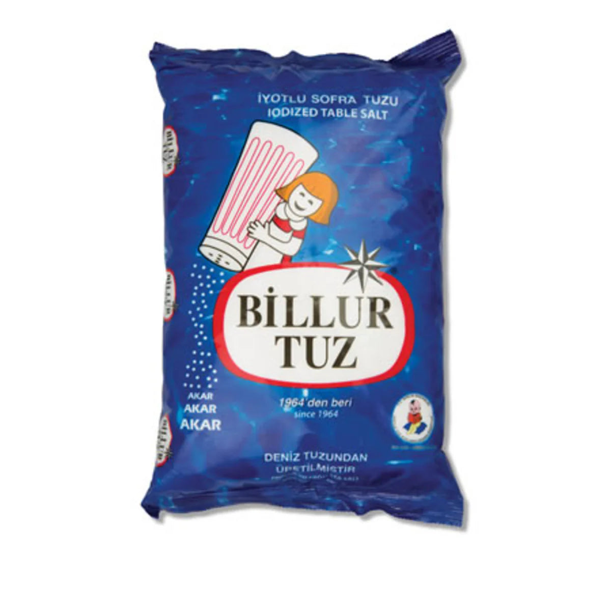 Billur Salt Iodized Table Salt 750g - Billur Tuz