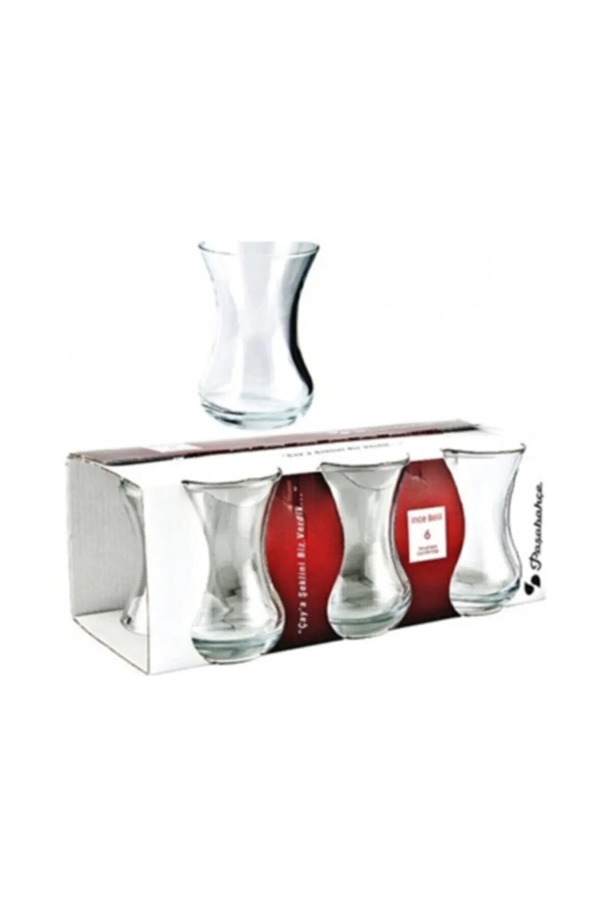 Paşabahçe İnce Belli Tea Glass Set of 6