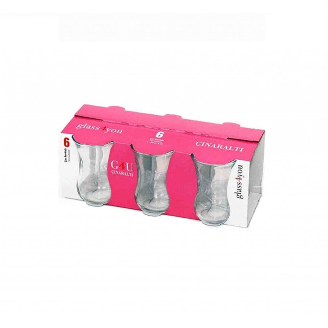 G4U Paşabahçe Çınaraltı Tea Cups Set of 6