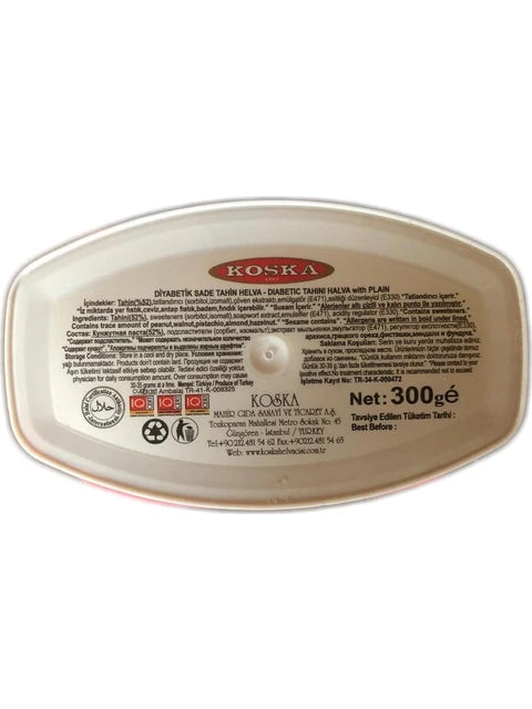 Koska Plain Diabetic Halva 300g (Sade Diyabetik Helva)