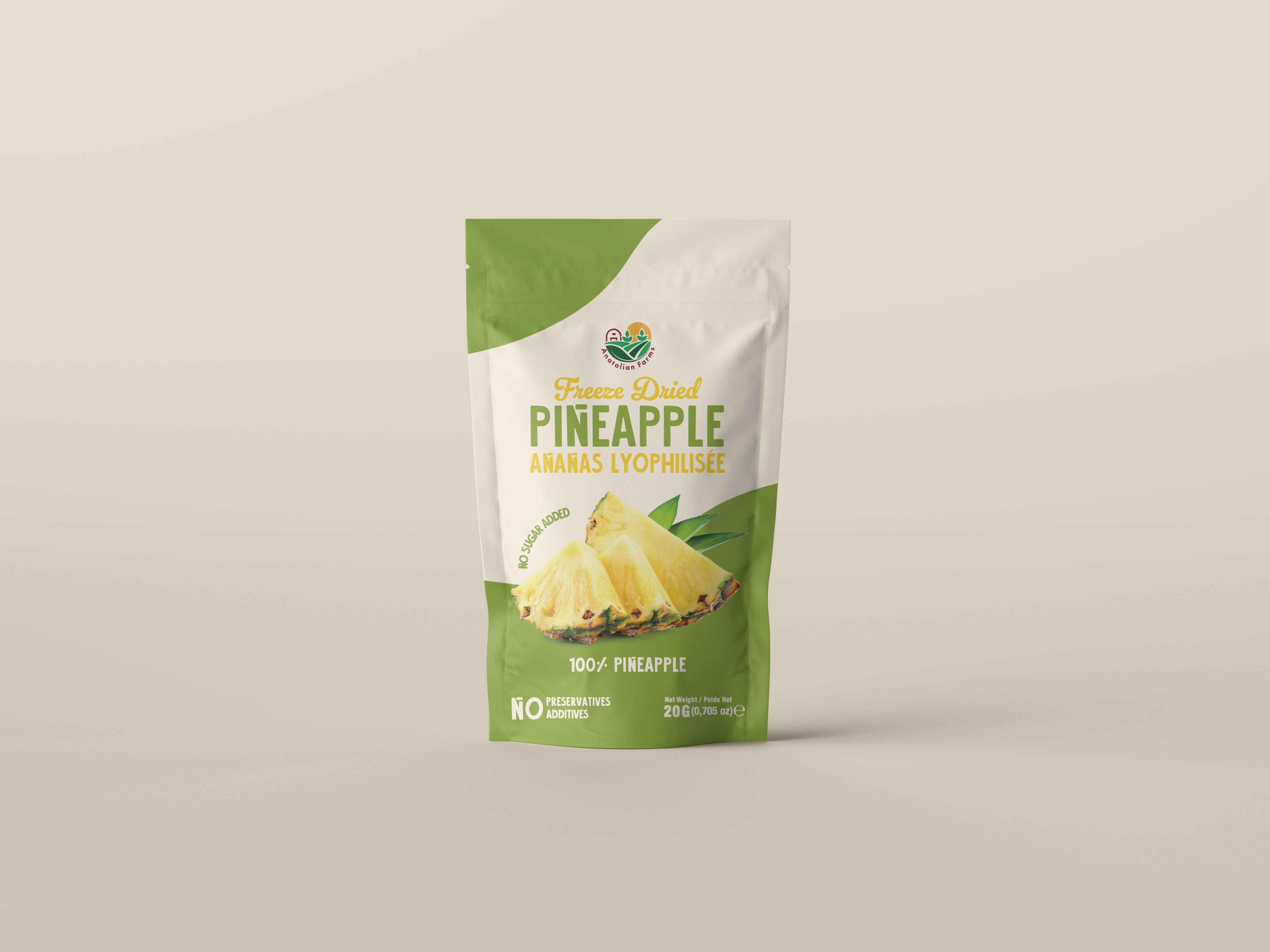 Anatolian Farms Freeze Dried Pineapple 20g