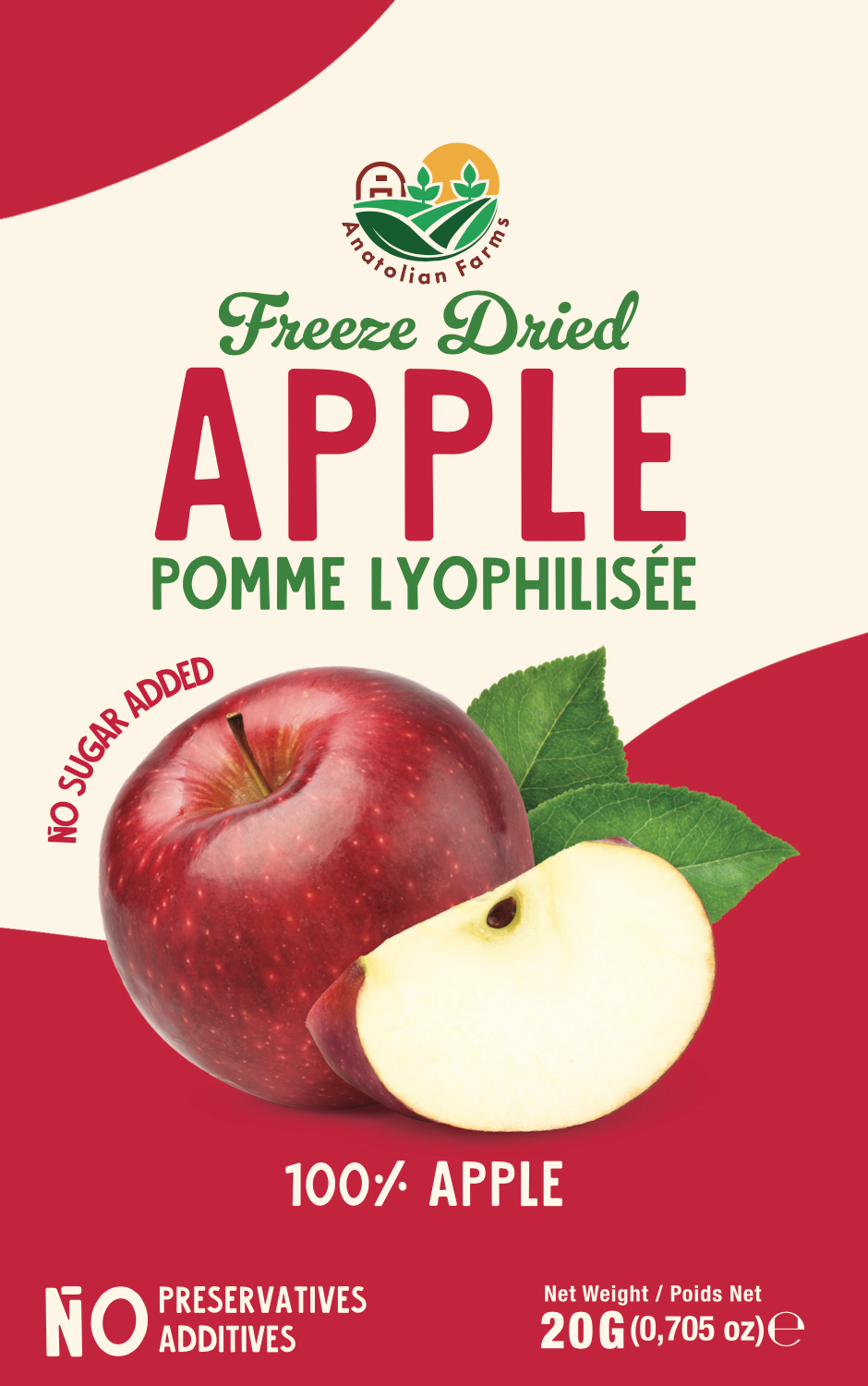 Anatolian Farms Freeze Dried Apple 20g