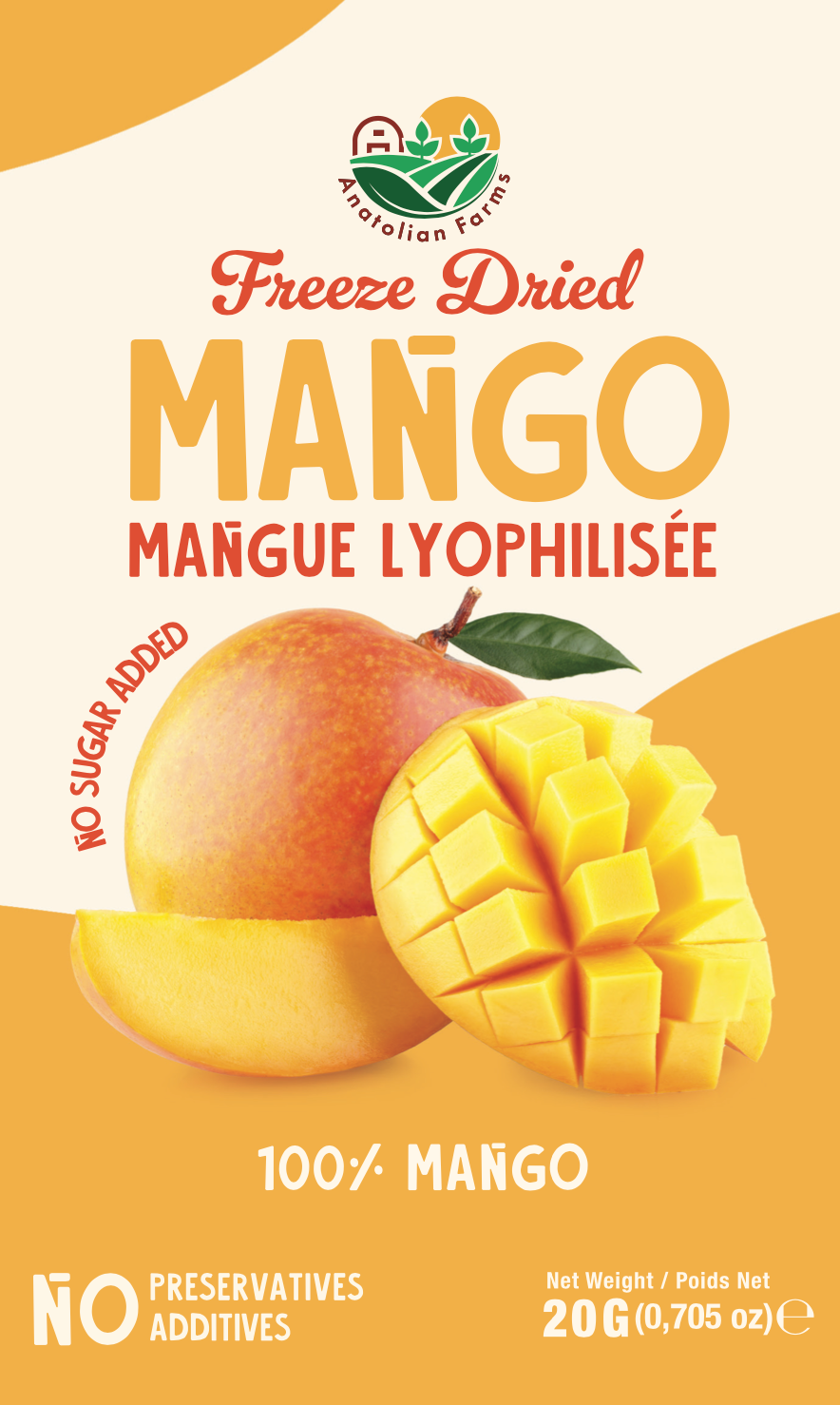 Anatolian Farms Freeze Dried Mango 20g