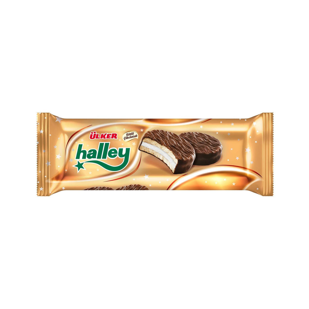 Ulker Halley - Chocolate Coated Sandwich Biscuits 8 Pieces 240 G