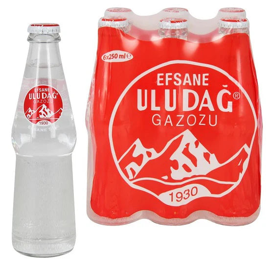 Uludag Plain Pop Drink 6*250ml - Uludag Efsane Sade Gazoz