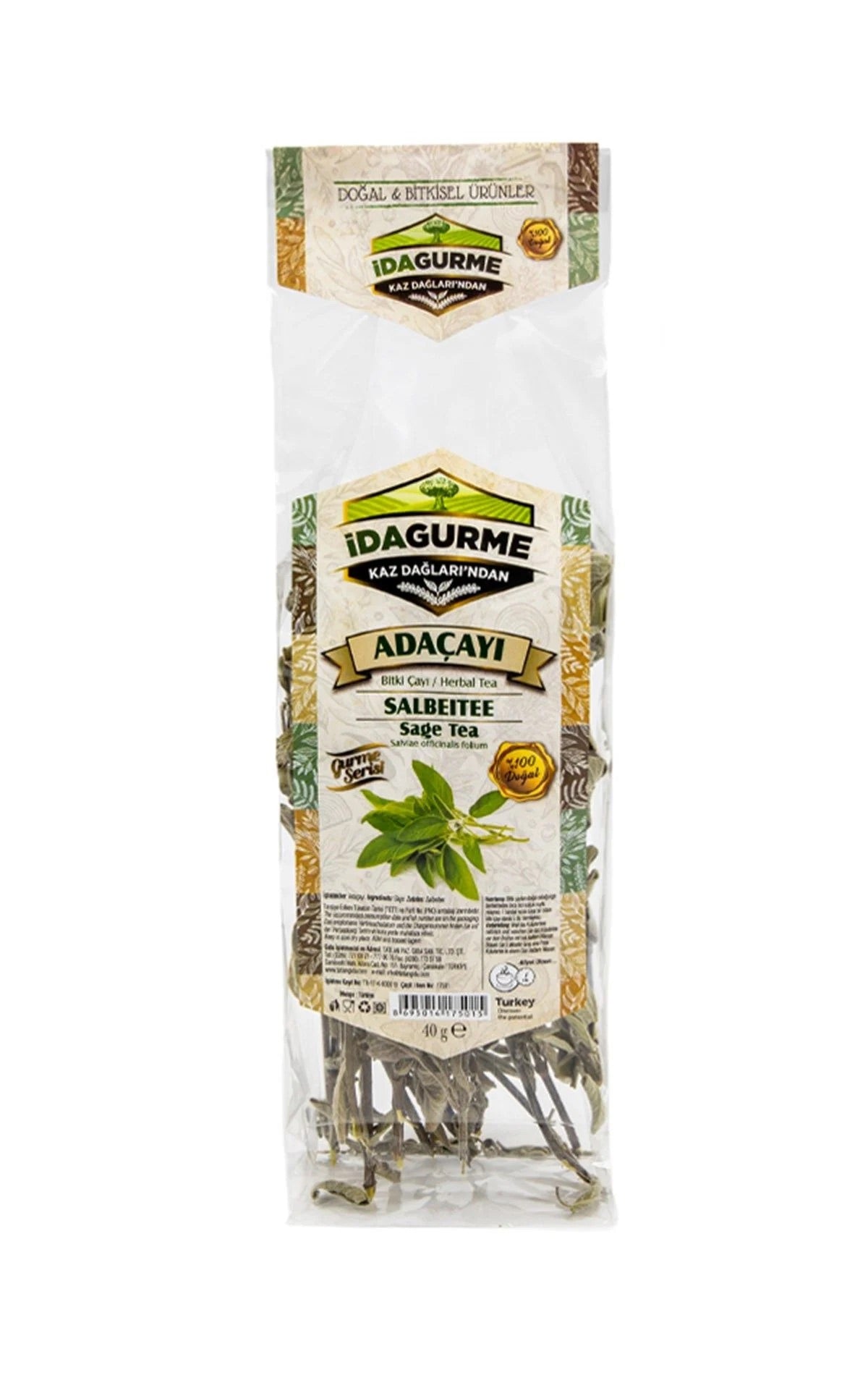 Ida Gurme Sage Tea 40g - Ida Gurme Adaçayı